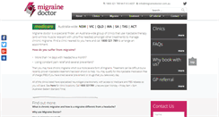 Desktop Screenshot of migrainedoctor.com.au
